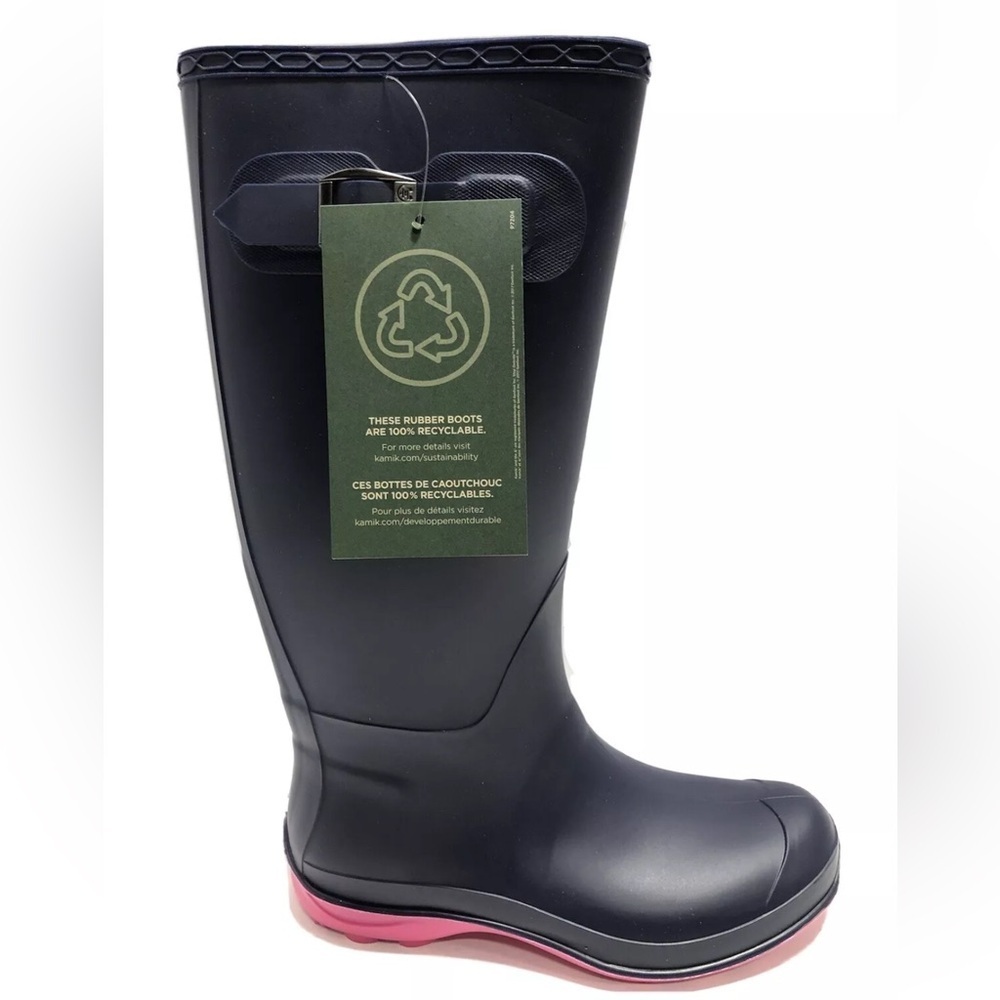 Kamik Women’s Olivia Navy Rain Boots, Size 6 M